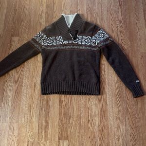 The North Face brown sweater